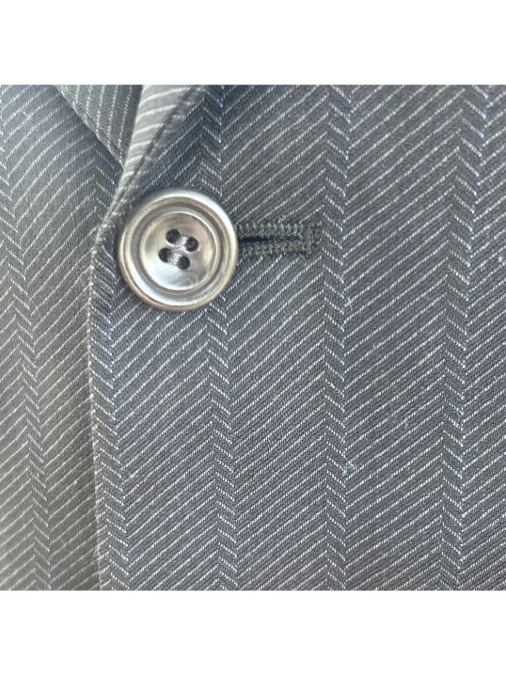 Ermenegildo Zegna Mens Size 40 Midnight Navy Super 100s Wool Blazer Italy